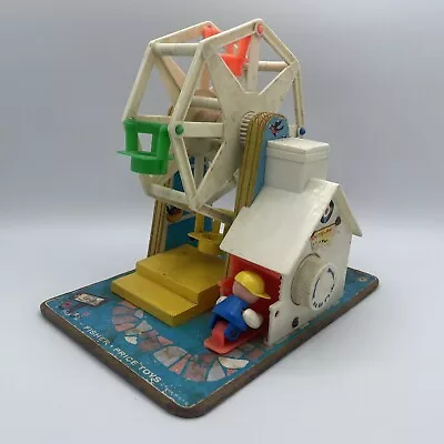 VTG Fisher Price Little People Music Box Ferris Wheel #969 1966 USA - Needs Work • $24.99