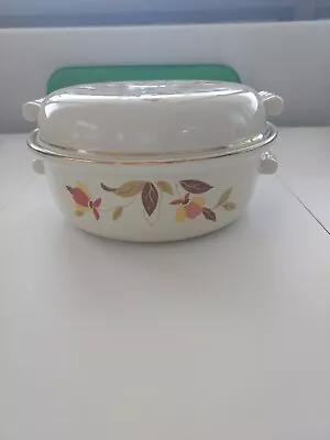 Hall Autumn Leaf Jewel T Casserole Dish With Lid Mary Dunbar • $16