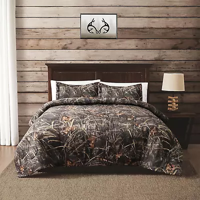 Realtree Max 4 Camo Twin Comforter Set 2 Piece Polycotton Rustic Farmhouse Beddi • $75.99