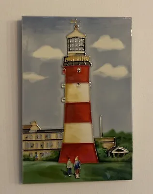 Ceramic Picture Tile Wall Hanging “The Lighthouse “ • £14.99