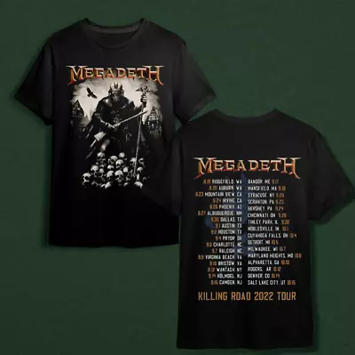 Megadeth Killing Road 2022 Tour Double Sided T-shirt • $7.99