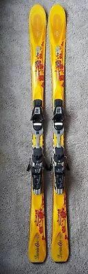 $155 • Buy T-Nine K2 Burnin Luv 153mm Twin-Tip Women's Skis W/ Salomon C509 Syncro Bindings