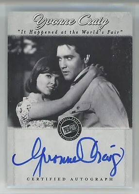 Yvonne Craig 2006 Elvis Autograph It Happened At The World's Fair Auto • $60.87