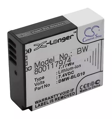 Battery For Panasonic Lumix DMC-GX85 DMC-GX7K DMC-LX100 DMC-GX7 DMC-GX80 1050mAh • £15.09