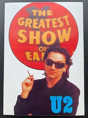 U2 Bono The Greatest Show On Earth 4x6 Color Sticker Unused Excellent Condition • $5