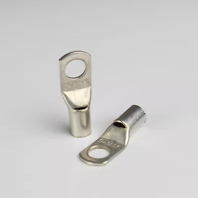 Truck Battery Cable Lug Ends 4 Gauge AWG SC25-6 SC25-8 Tin Copper Ring Terminals • $13.25