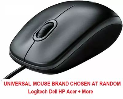 Logitech Dell HP Acer Business Office USB Optical Mouse For PC/Computer/Laptop  • £4.75