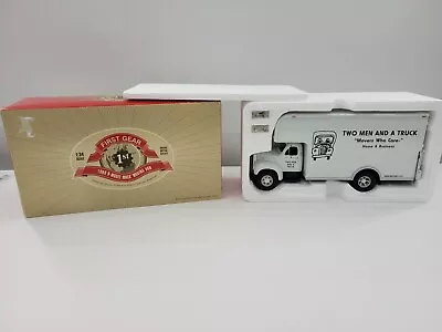 First Gear Mack Two Men And A Truck 1960 B-61 Moving Van With Box 1:34 Scale  • $59.99