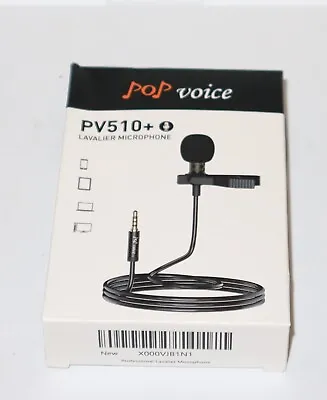 Pop Voice Lavalier GO Professional-Grade Wearable Microphone Black PV510+ • $15.96