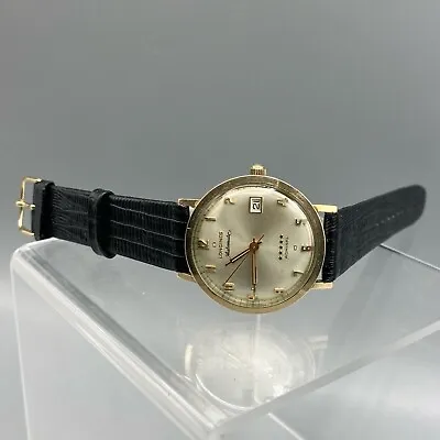 Longines Automatic Admiral 5 Stars 10k Yellow Gold Fill Watch • $550