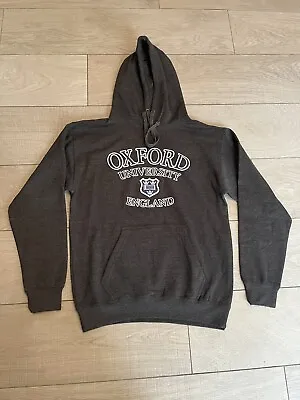 £7.99 • Buy Official Unisex Oxford University Charcoal Hoodie Shield & Scroll Badge Size M