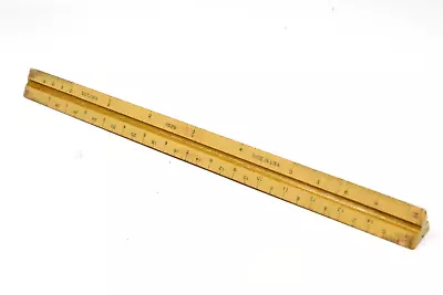 Vintage Dietzgen No.626 Architect Divided Triangular Scale Ruler Engineer • $10