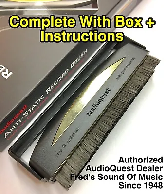 Audioquest Anti-Static Carbon Fiber Record Cleaner Vinyl Cleaning Brush Sku5613 • $29.95