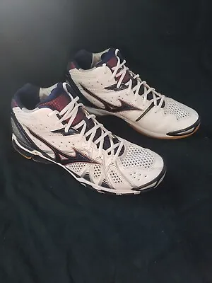 Mizuno Wave Tornado 9 Shoes Womens Size 14 Sneakers White Athletic • $40