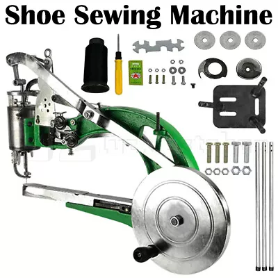 Leather Cobbler Shoe Repair Machine Dual Nylon Cotton Line Hand Sewing Machine Z • $126.29