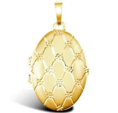 Family Locket 9ct Gold Patterned Double Family Locket 5.5 Grams Beautiful 9ct • £395