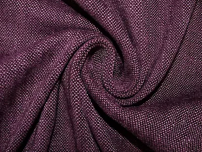 £5.19 • Buy 18 Metres Purple Short Pile Chenille Fabric - Curtain Upholstery Cushion