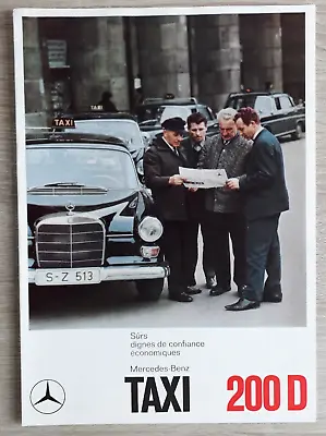 Mercedes-Benz 200 D Taxi Brochure 1966 - Fintail • $37.88