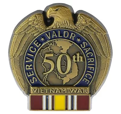 50th Fiftieth Vietnam War Anniversary Era Hat Or Lapel Pin H13099 F2D35G • $11.79