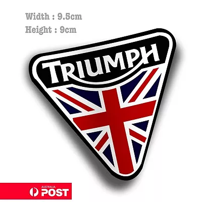 Triumph Motorcycle Logo Kingdom  Helmet Bike Decal Sticker • $6.85