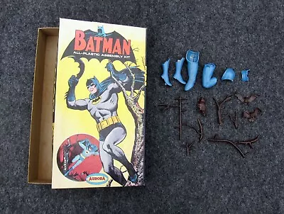 Original Aurora Batman Model Model Kit Box & Parts**original**1964**dc Comics** • $49.99