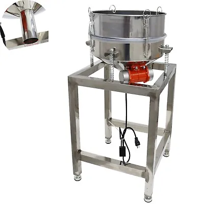 15.7  Electric Stainless Steel Vibrating Screen Shaker W/100 Mesh Screen 110V • $439