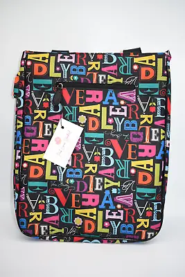 Vera Bradley Frill Laptop Travel Tote Bag In  From A To Vera  Pattern • $33.06