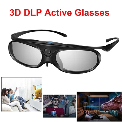 £20.21 • Buy Rechargeable 3D Glasses Active Shutter DLP Link 96-144HZ Fit BenQ Sharp Samsung;