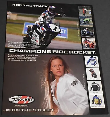 2005 Print Ad Art Joe Rocket Pinup Girl Mat Mladin American Superbike Champion • $15.98