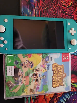 $230 • Buy Nintendo Switch Lite 32GB Turquoise Console + Charger + Animal Crossing NH