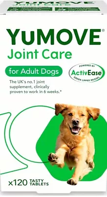 Lintbells Yumove Adult Dog Joint Supplement For Older Stiff Dogs - Pack Of 120 • £18.99