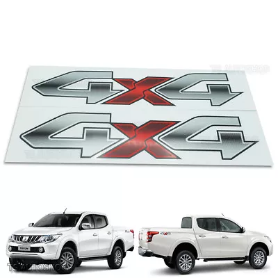 Off Road Sticker Logo 4x4 Gray Decal For Mitsubushi L200 Triton 2015 2017 4x4 • $23.04