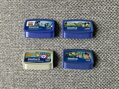 4 X Vtech Innotab Games Cartridges Disney Toy Story Mickey Mouse Jake Pirates • £11.99