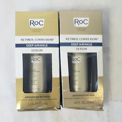 Set Of 2 Roc Retinol Correxion Deep Wrinkle Serum - 1.0 Oz • $24.95