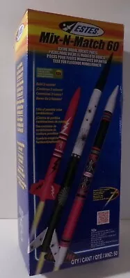 Estes MIX-N-MATCH 60 Model Rocket Kit. Build 3 Rockets. Please See Photo • $39.99