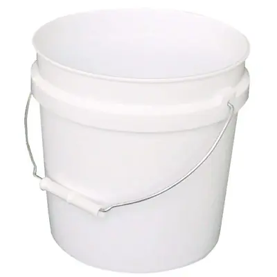 2 Gallon Plastic Paint Bucket With Handle White • $6.99