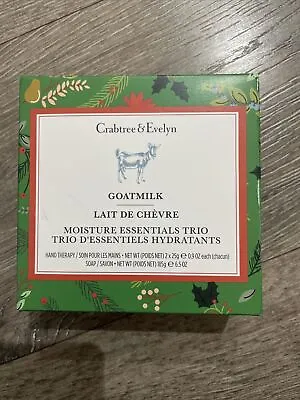 Crabtree And Evelyn Boxed Goat Milk Hand Cream Set - Brand New Xmas Packaging • £15.99