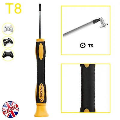 T8 Torx Star Magnetic Security Tamperproof Screwdriver Tool To XboxOne 360 PS3/4 • £2.79