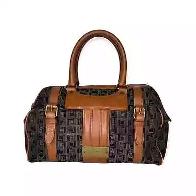 L.A.M.B. Vintage Leather Monogram Satchel Handbag • $125