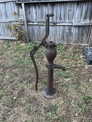 Antique VTG Davis Hansen Water Well Hand Pump 1897 USA OSHKOSH Rustic Home Decor • $299.99