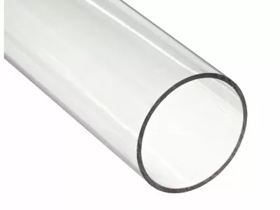 Plastic Acrylic Perspex Tube 100mm 200mm 300mm Long 75mm - 300mm Outer Diameter • £140.73