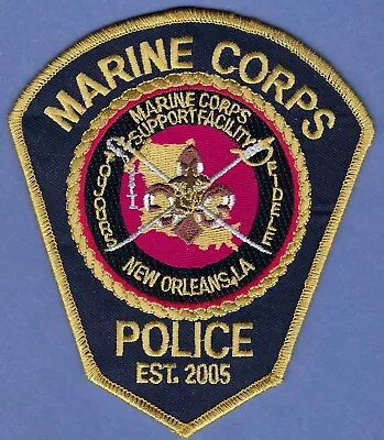 U.s. Marine Corps New Orleans Louisiana Support Facility Police Shoulder Patch • $15