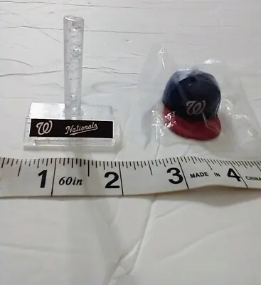 Miniature 2  Washington Nationals Batting Helmet With Display Stand NWOT • $9.99