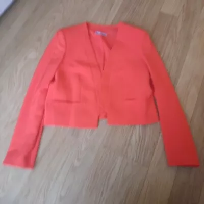 Ladies MNG MANGO Suit Jacket Blazer - Large - Orange • £4.99