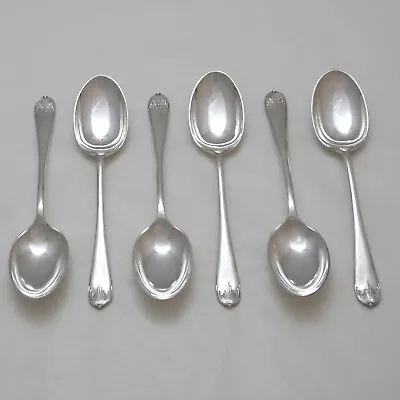 GEORGIAN Design WALKER & HALL SHEFFIELD Silver Service Cutlery Six Teaspoons • £24.95