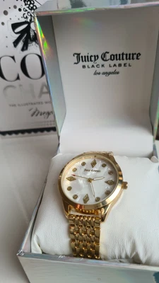 £44.99 • Buy JUICY COUTURE BLACK LABEL LOS ANGELES QUARTZ GOLD  WATCH JC/1212WTGB. Boxed. New