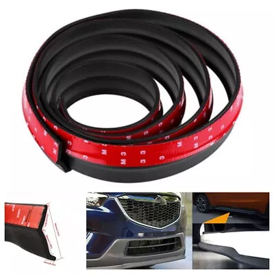 2.5m Car Front Bumper Protector Lip Splitter Body Spoiler Skirt Valance Chin Kit • $21.98