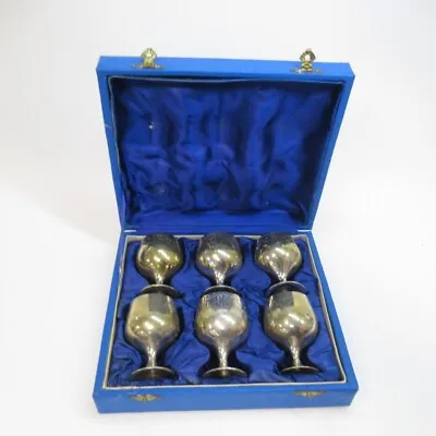 Electro Plated Silver Goblets In Display Box Miniature Goblets Decorative • £29.99