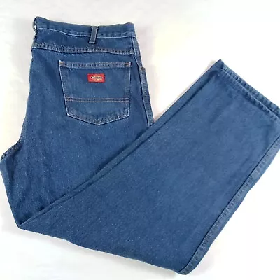 Dickies Men's Heavy Duty Straight Leg Work Jeans Size 38x30.5 Measured • $11