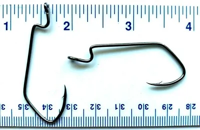 1000 Matzuo 142010 Black Sickle J-Bend Worm Fish Hooks Size 2/0 - Bulk Hooks • $74.99